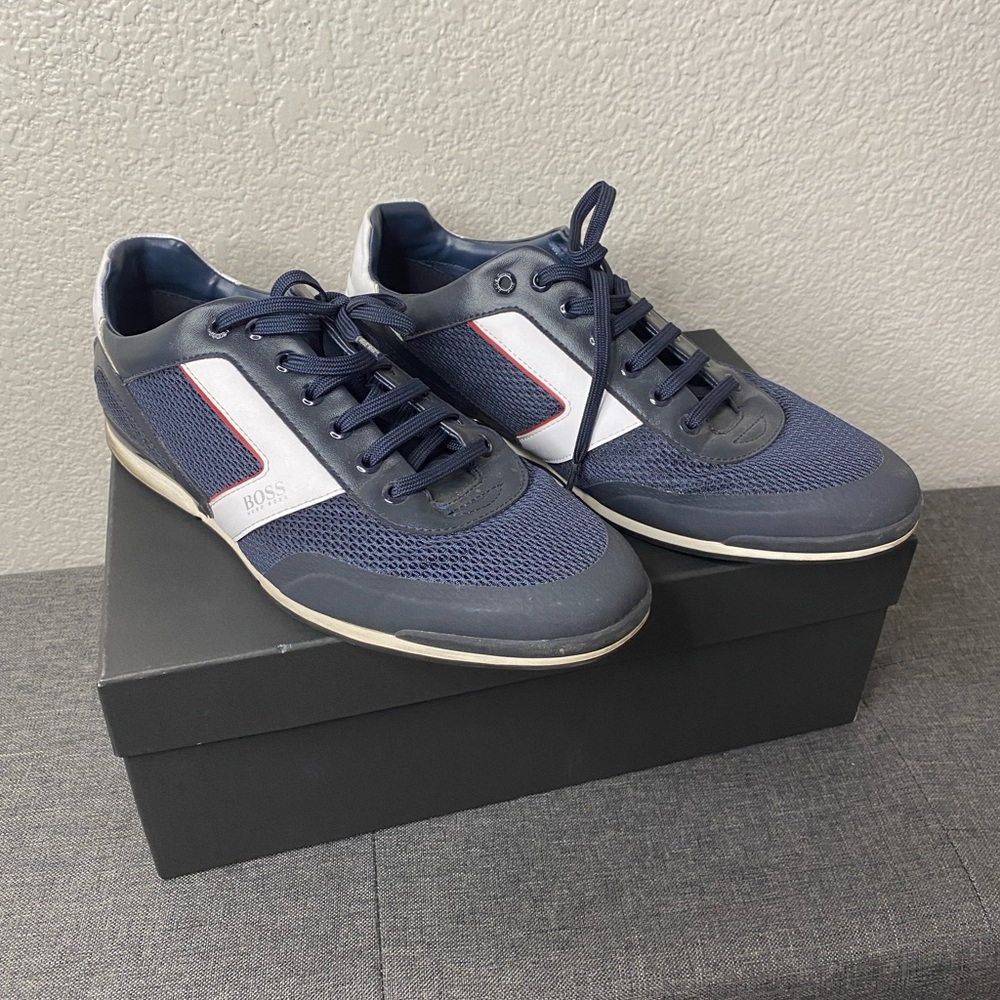 BOSS Men's Navy Sneakers